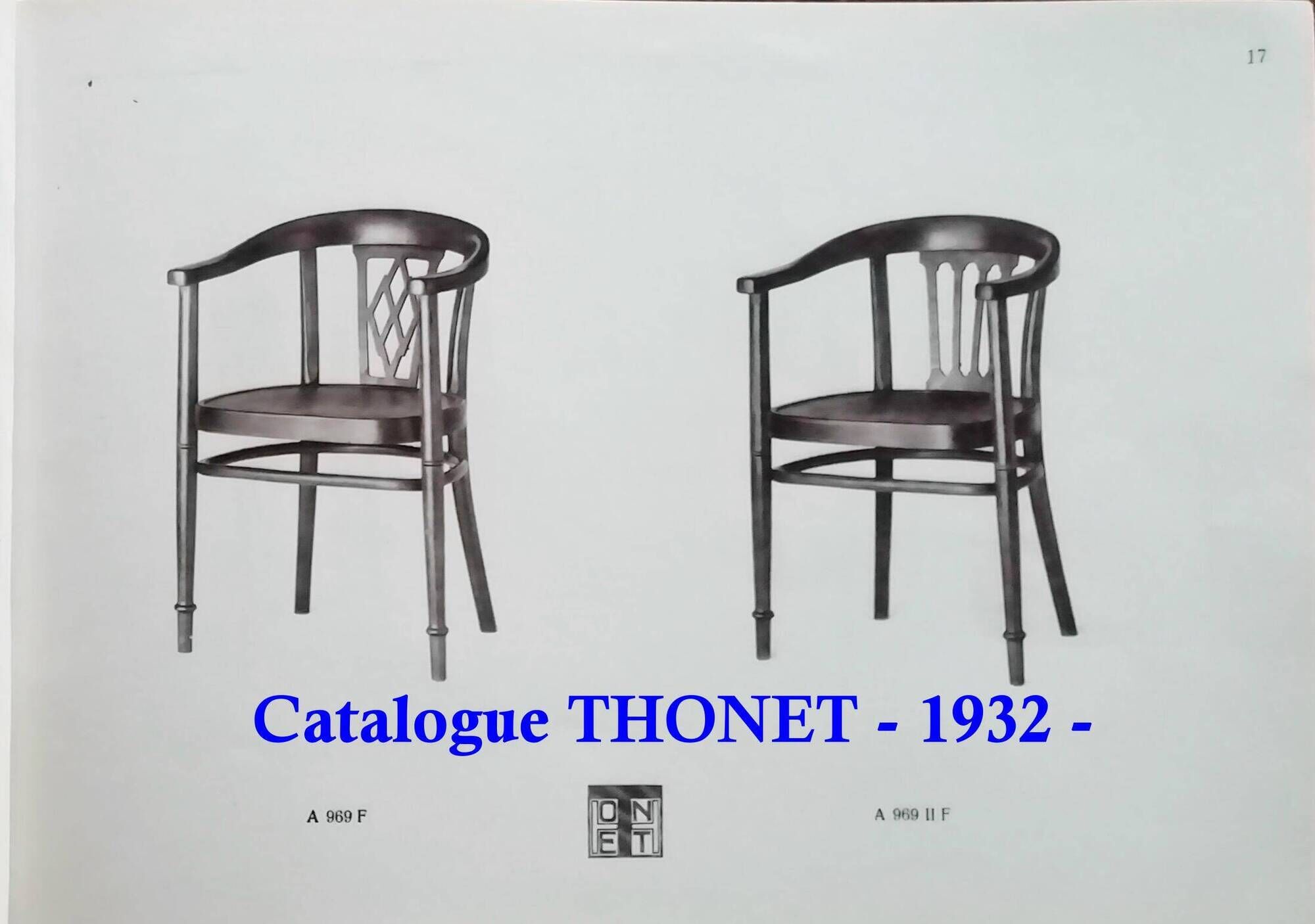 THONET armchair N°A969 F, circa 1930, leather saddle - Art deco