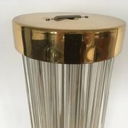 Pair of Design Brass and Glass Modern Floor Lamps/Kamenicky Senov, 1960s