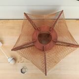 Scandinavian wood and wire suspension