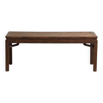 Table, banc ancien en bois de pin – Chine, circa 1900