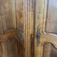 Transition style 2-door wardrobe in natural wood, 19th century