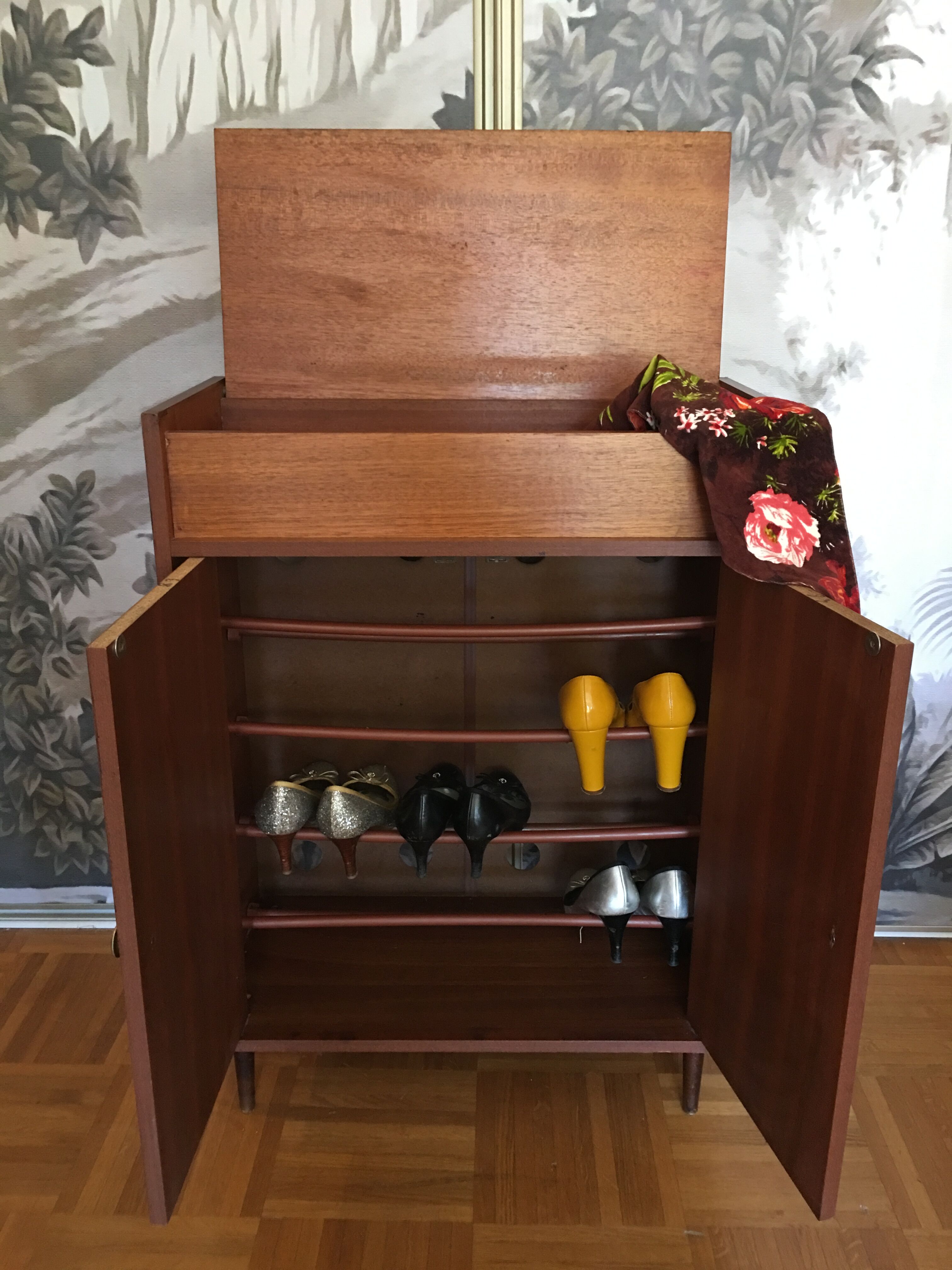Vintage shoe cabinet