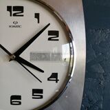 Vintage clock, "Romatic Silver" wall clock