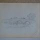 Dessin au crayon campagne anglaise vers 1910