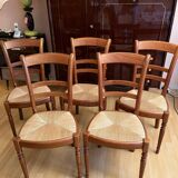 Set of 6 wooden chairs