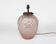 1930s British Jobling Art Deco Pink Matt Glass Table Lamp