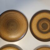 6 flat plates in Longchamp stoneware