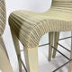 Set de 4 tabourets de bar, Vincent Sheppard, Lloyd Loom, années 2000