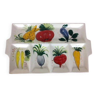 Italian ceramic platter for appetizers.