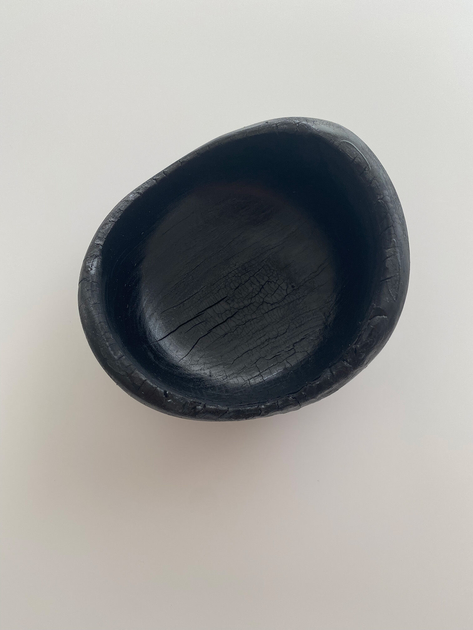 Empty pocket burnt wood