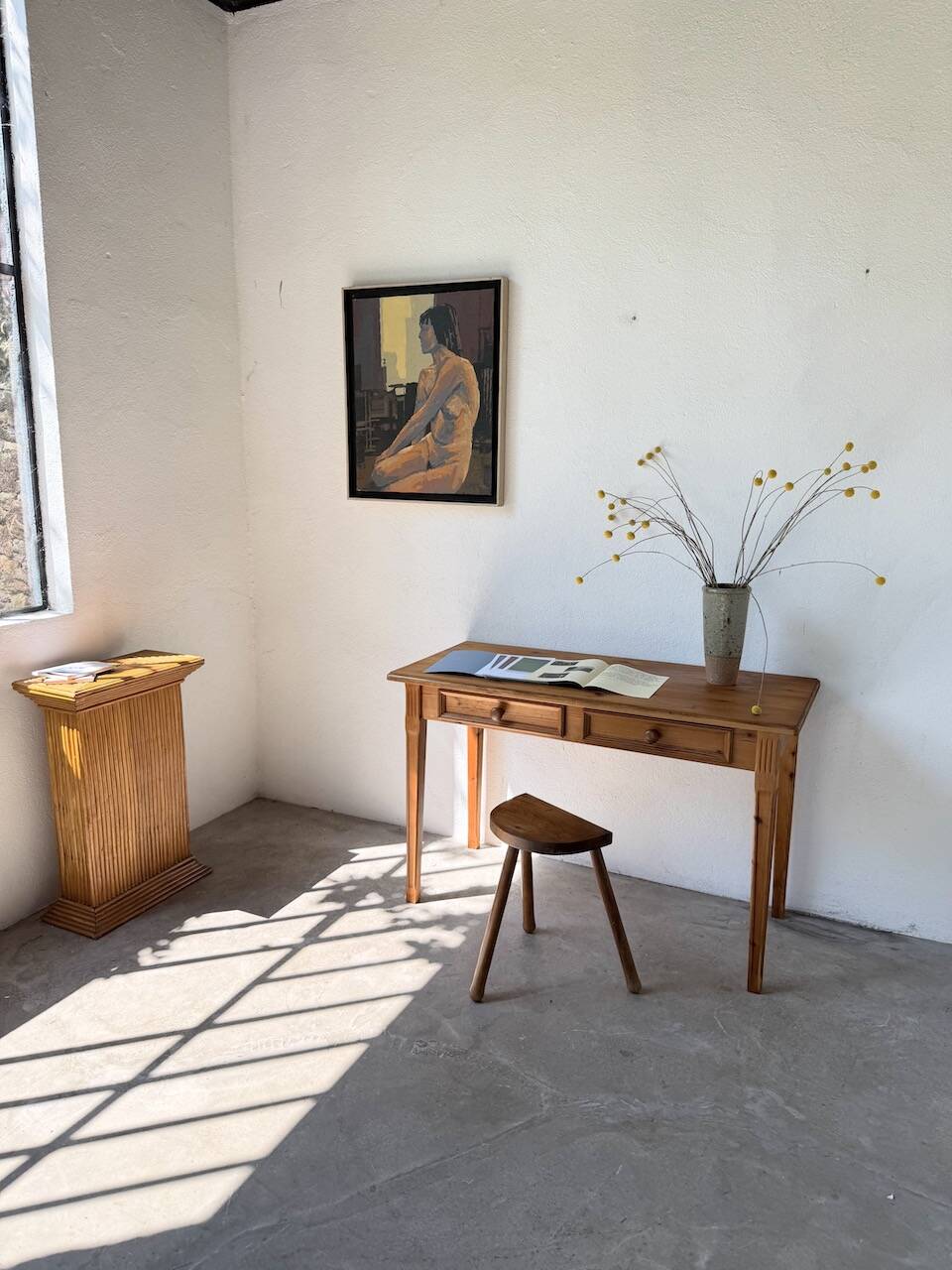English style pine desk