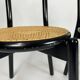 Set of four vintage chairs Viennese cane 80s Memphis by Antonio Sibau