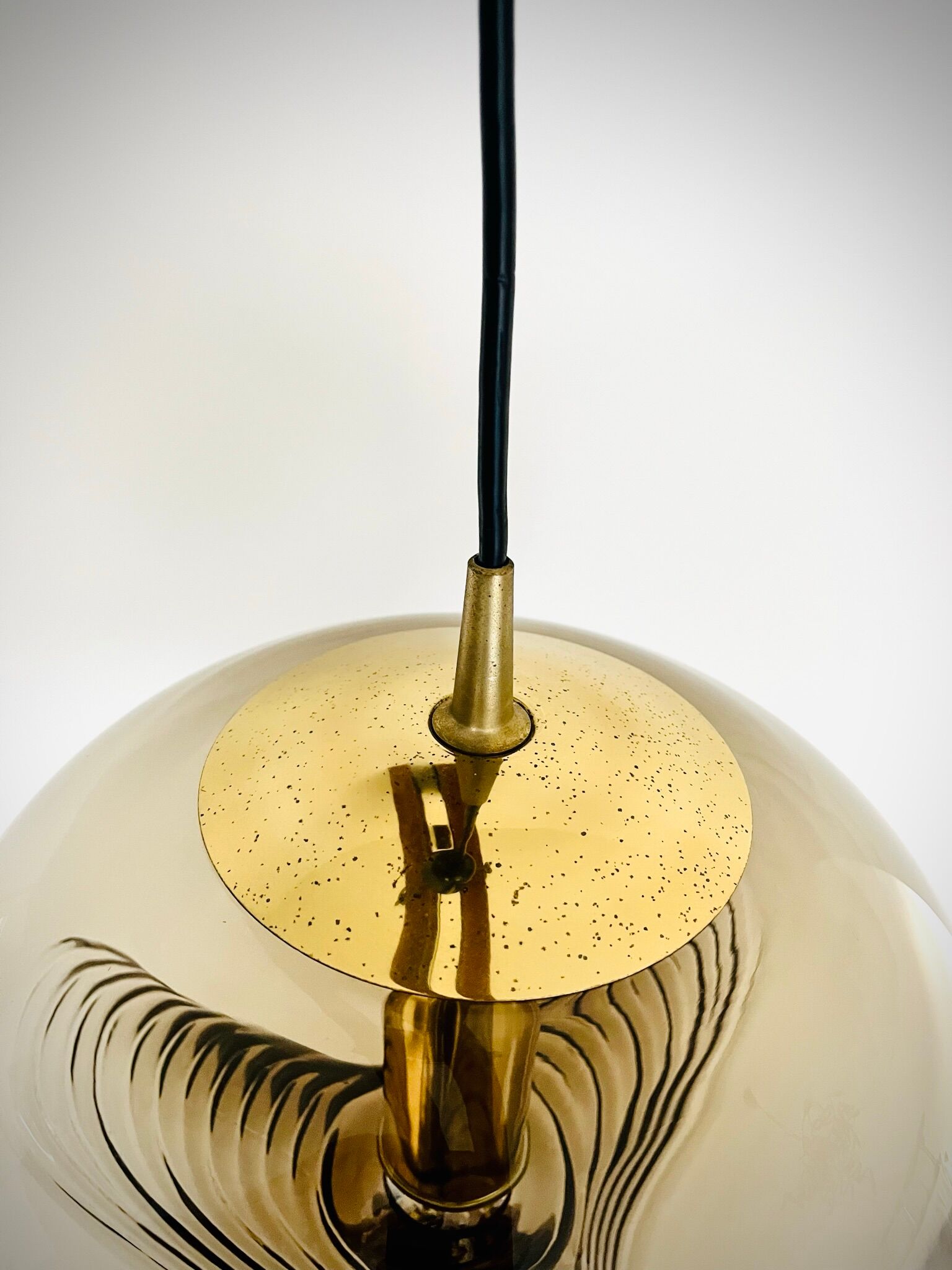 Glass pendant "Wave" / " Anemone" by Peill & Putzler