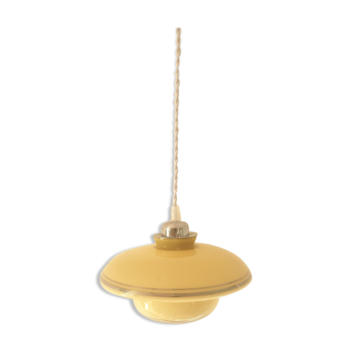 1960 Czechoslovakian glass pendant light