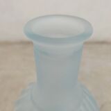 Carafe et gobelet en verre dépoli