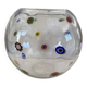 Art glass round vase, Millefiori technique (Murano style)