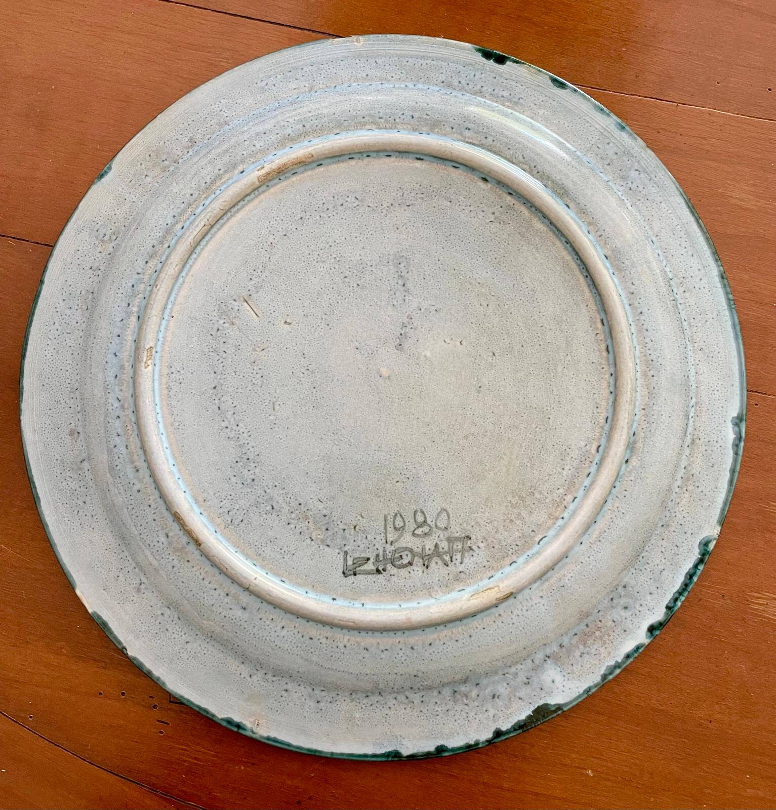 Glazed ceramic dish, Danuta Le Hénaff