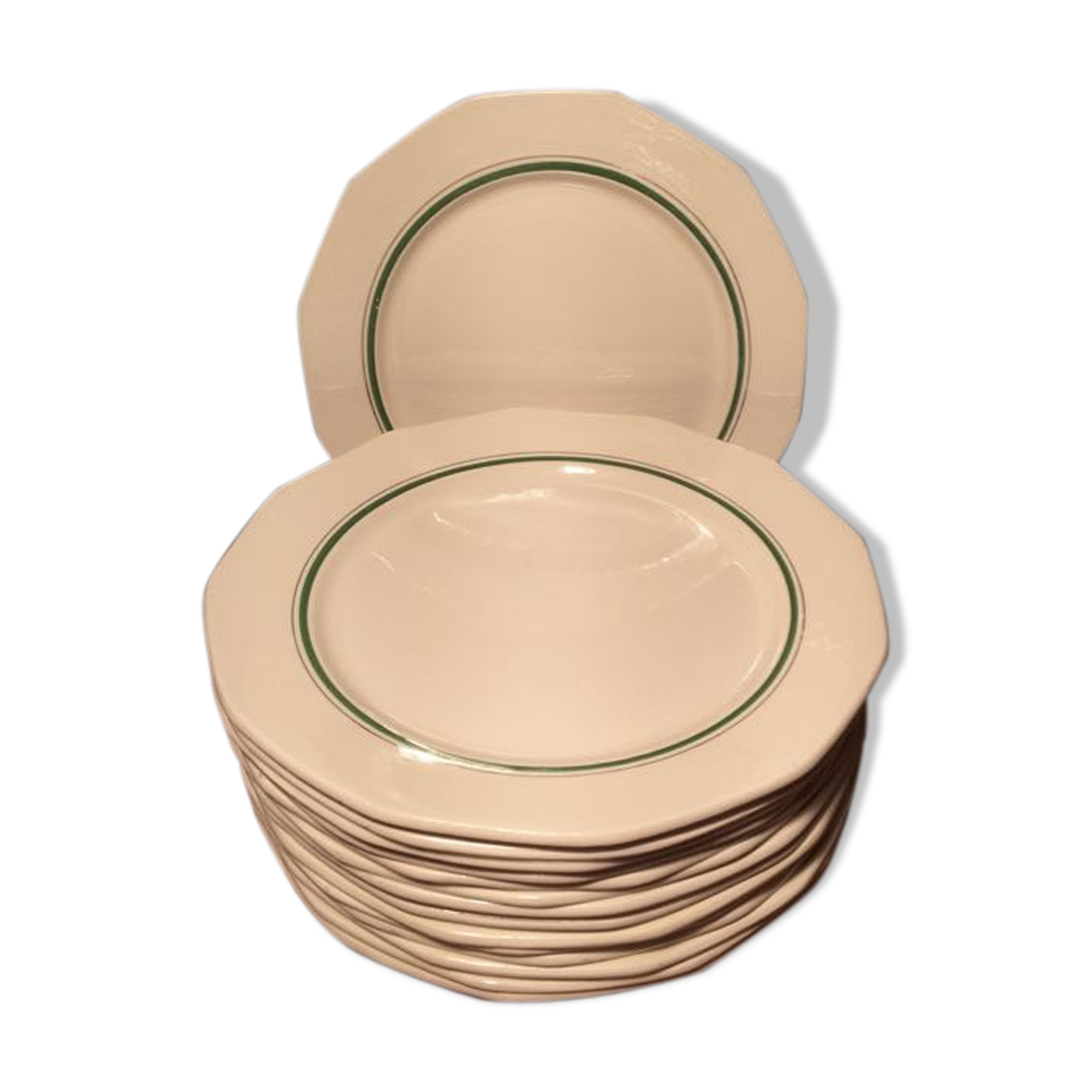 Set of 15 plates badonvillers