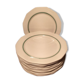 Set of 15 plates badonvillers