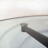 Iron and glass coffee table Italia Anni '80