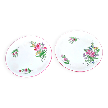 2 assiettes en faïence de Lunéville modèle Réverbère