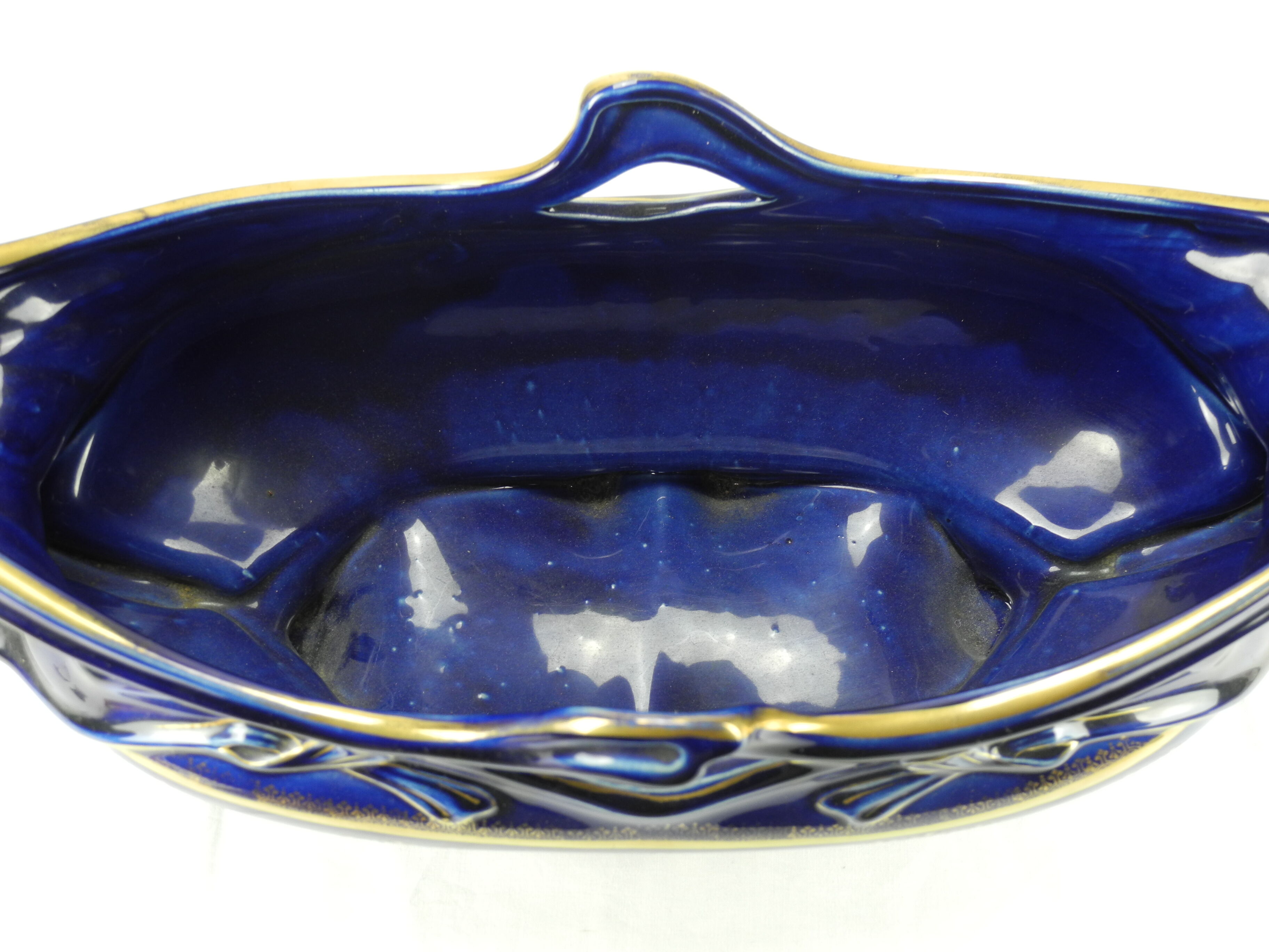 Lunéville Keller old french mantelpiece vases planter 19th