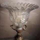 art nouveau lamp 1900 has 30 tulip very pretty napoleon style, 32x12