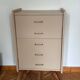 Mocha compass foot chest of drawers