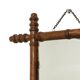 Antique Wooden Faux Bamboo Chinoiserie Mirror 44x39cm