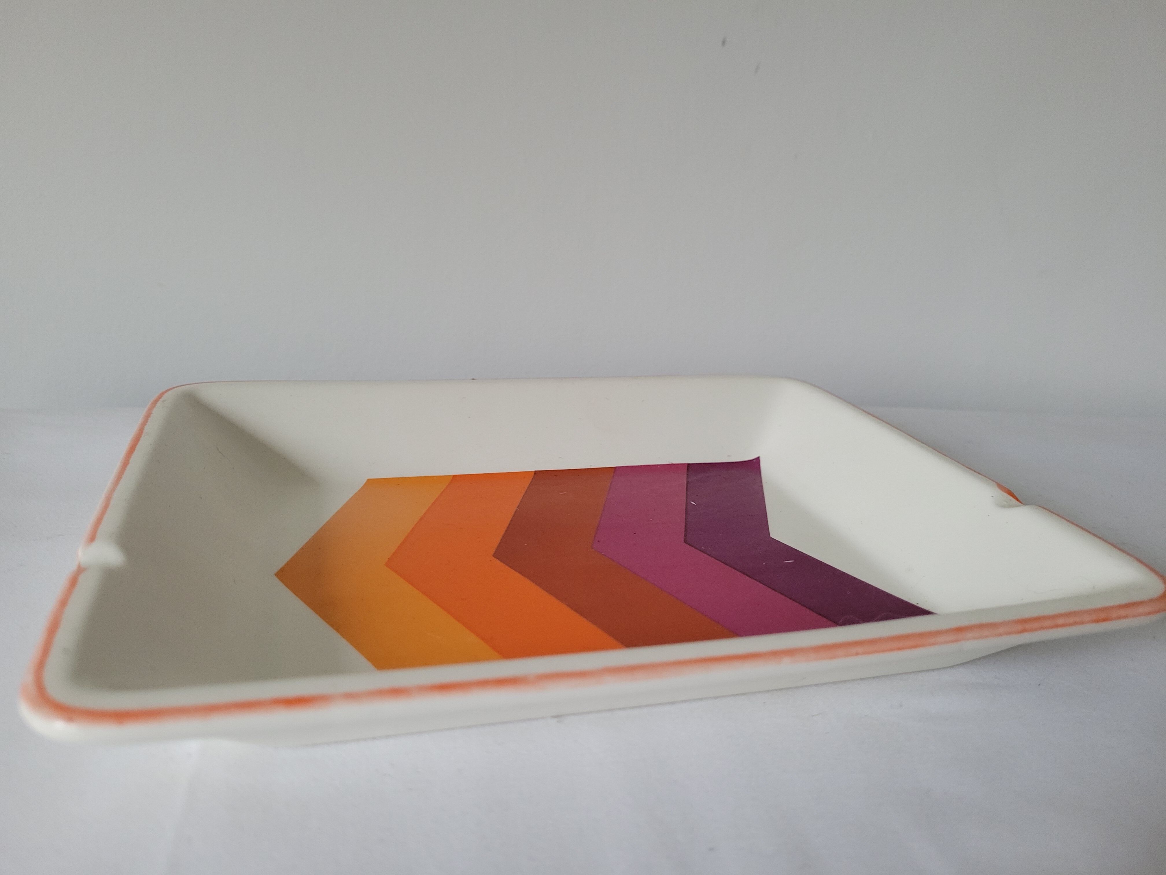 Ashtray Fleches faience of Gien