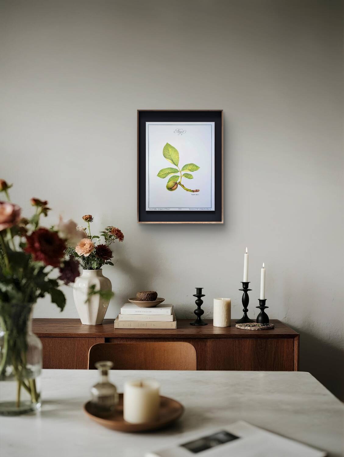 Printed in 1986, The Walnut Tree. Vintage Botanical