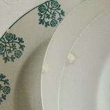 Lot 5 old Flat Plates Digoin - Sarreguemines Art Deco