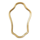 Golden mirror in wood and gold leaf