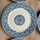 6 flat plates Gien garlands, 1937