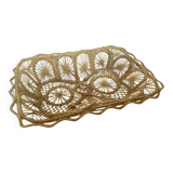 Woven straw basket