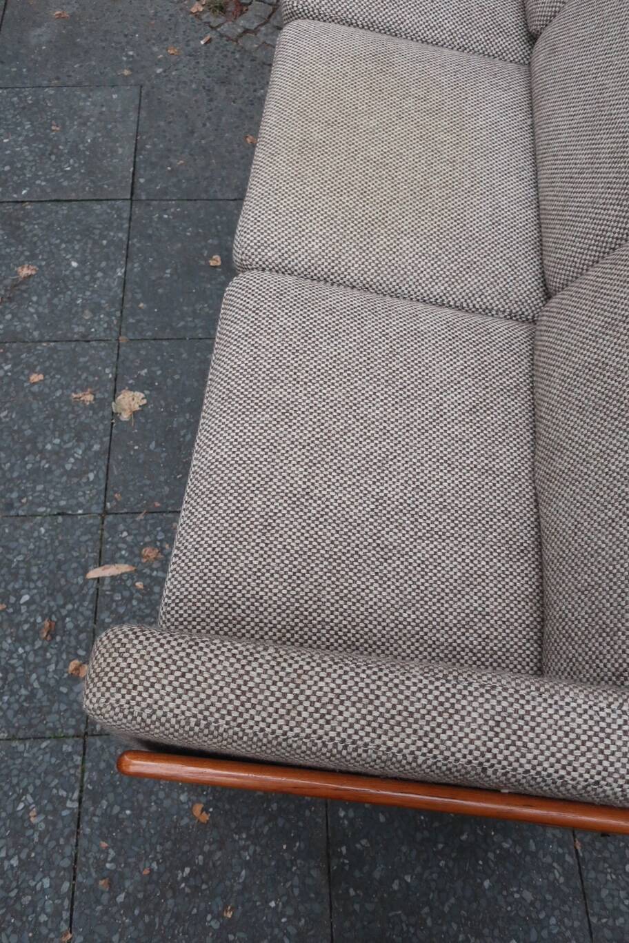 Scandinavian sofa in teak and wool À.S mobler vintage 60s Danish design