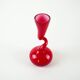 Red vase, Swing Vase, Danish design, manufactured by Normann Copenhagen