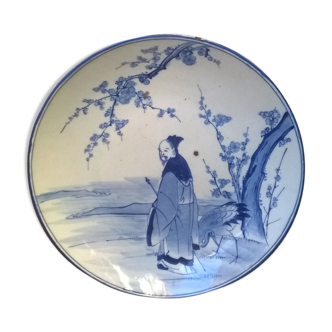 Assiette antique en porcelaine d'arita, Japon