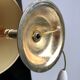 Brass table lamp and linen lampshade 50s