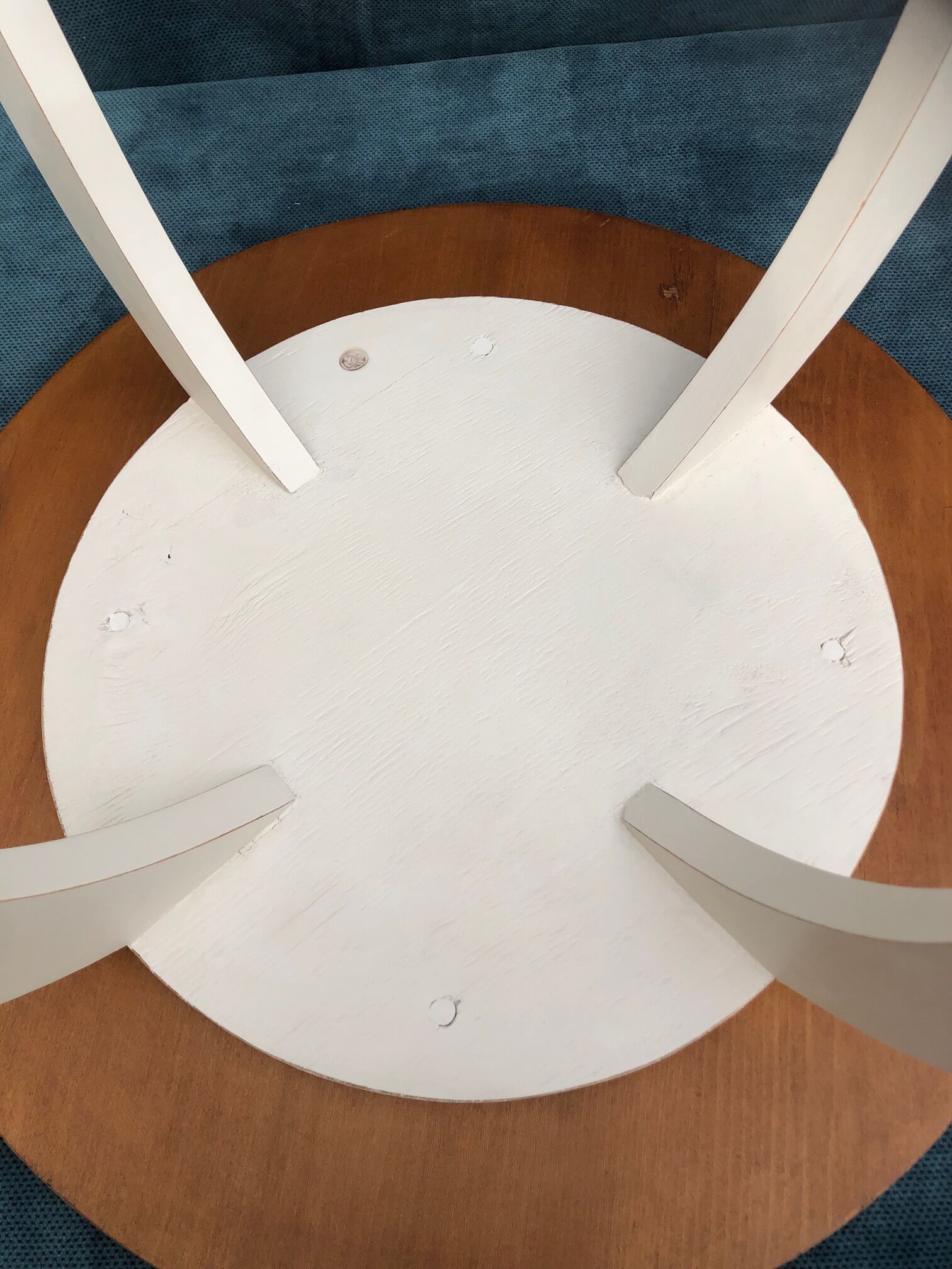 White Art Deco side table