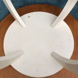 White art deco pedestal table