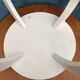 White Art Deco side table