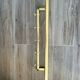 Vintage wall coat rack in gold aluminium – 1960s – 5 hooks