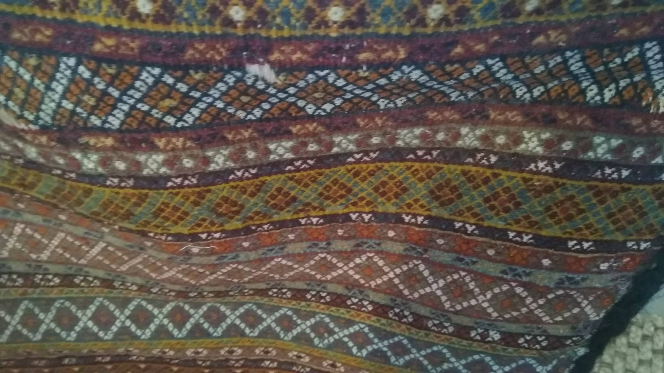 Khorjin carpet, nomadic horseman bag, Iran, wool.