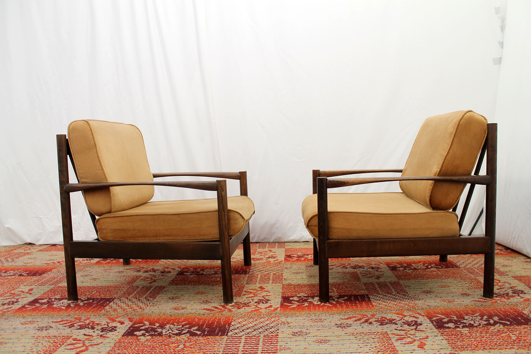 Pair of scandinavian style armchairs, 1980´s