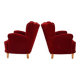Pair of Swedish 1940s shell-back armchairs