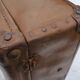 Suitcase old vintage leather