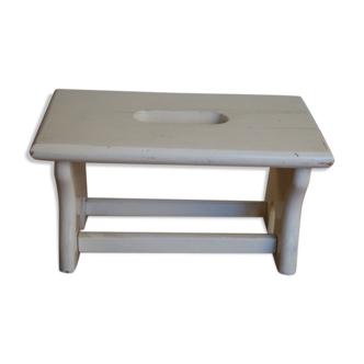 White stool, footrest