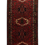 Tapis traditionnel vintage vintage persan coureur géométrique en laine tribale 60x210cm
