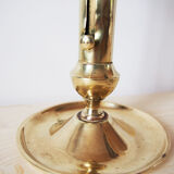 Brass candlestick with pusher